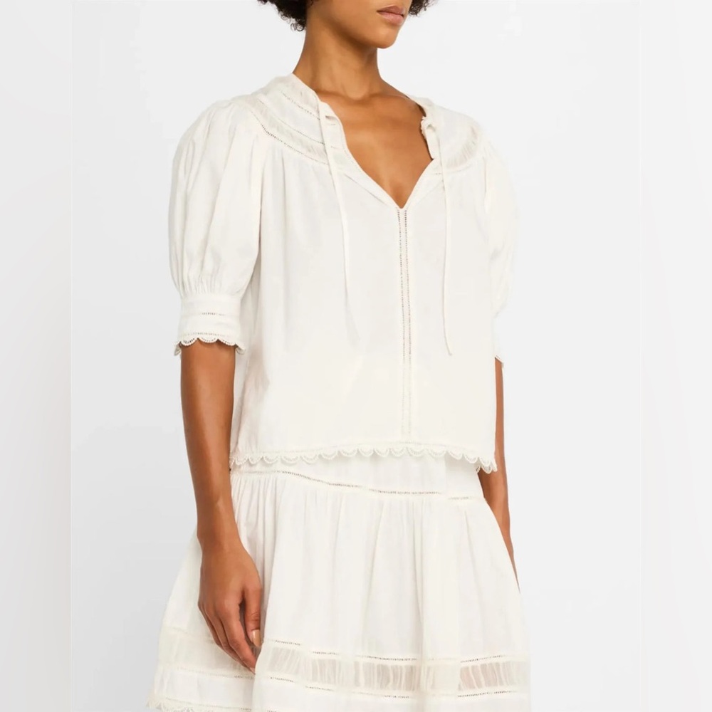 BNWT Ulla Johnson Dylan Top in Cowrie - Picture 3 of 9